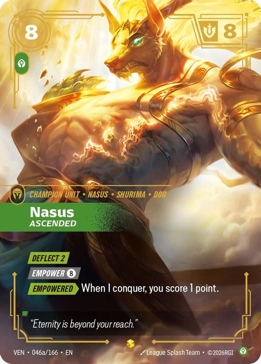 Nasus - Ascended (Alternate Art) 046A/166 Showcase Vendetta Foil