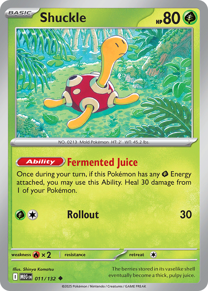 Shuckle 011/132 Uncommon Mega Evolution