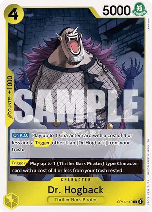 Dr. Hogback OP14-110 Rare The Azure Sea's Seven Foil
