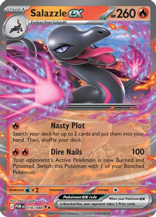 Salazzle ex 016/088 Double Rare Perfect Order
