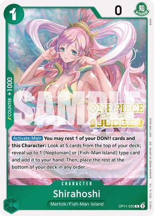Shirahoshi (Judge Pack Vol. 7) OP11-030 Promotion Cards Foil