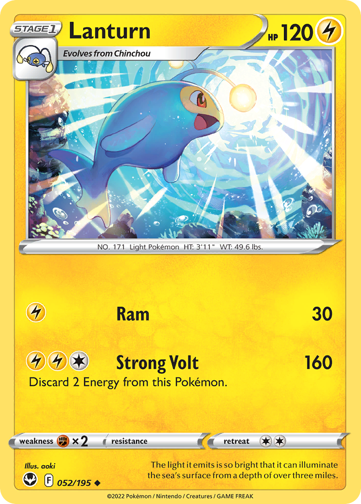 Lanturn 052/195 Uncommon Silver Tempest