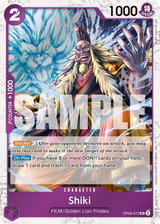 Shiki (Pirate Foil) OP06-073 Premium Booster -The Best- Vol. 2 Foil