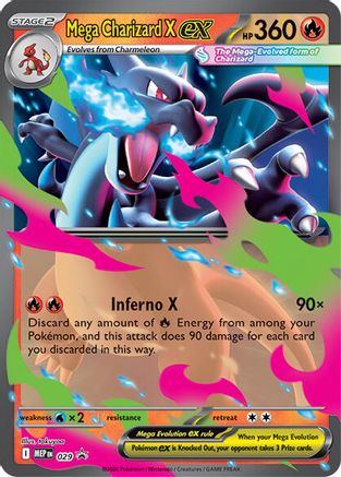 Mega Charizard X ex 029 Holo Promo ME: Mega Evolution Promo