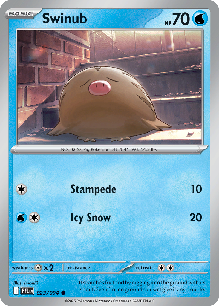 Swinub 023/094 Common Phantasmal Flames