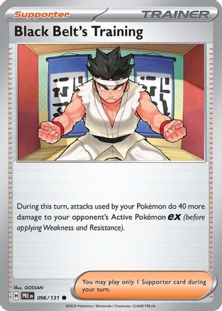 Black Belt's Training 096/131 Prismatic Evolutions Reverse Holo
