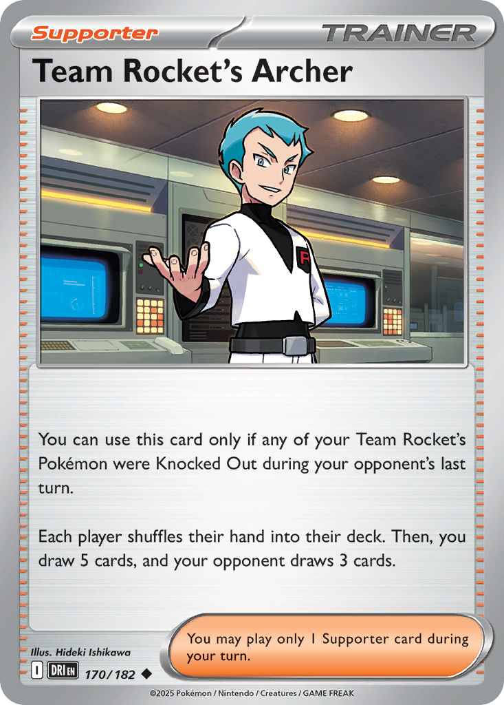 Team Rocket's Archer 170/182 Uncommon Destined Rivals