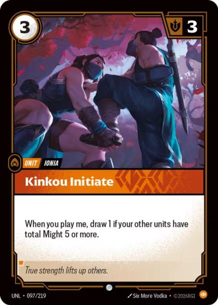 Kinkou Initiate 097/219 Common Unleashed