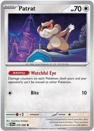 Patrat 070/086 Common Chaos Rising Reverse Holo