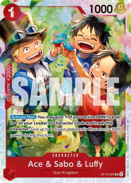 Ace & Sabo & Luffy OP13-007