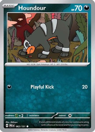Houndour 062/131 Common Prismatic Evolutions