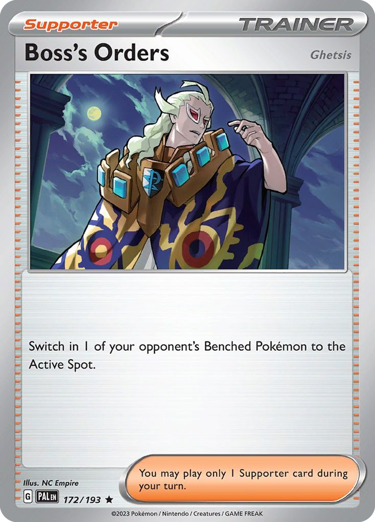 Boss's Orders (Ghetsis) 172/193 Rare Paldea Evolved Holo