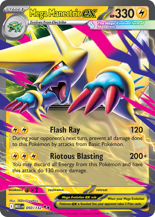 Mega Manectric ex 050/132 Double Rare Mega Evolution