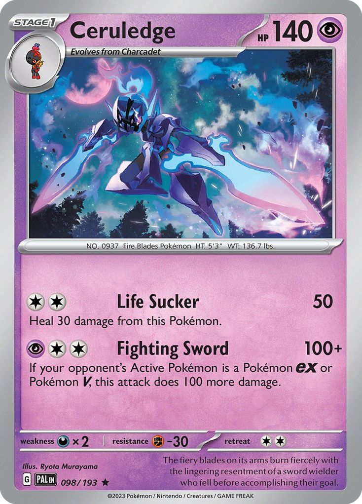 Ceruledge 098/193 Rare Paldea Evolved Holo