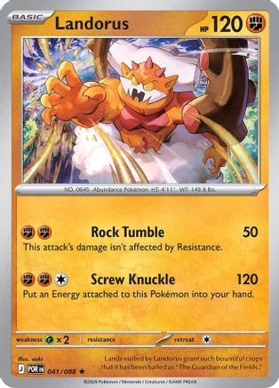 Landorus 041/088 Rare Perfect Order Holo
