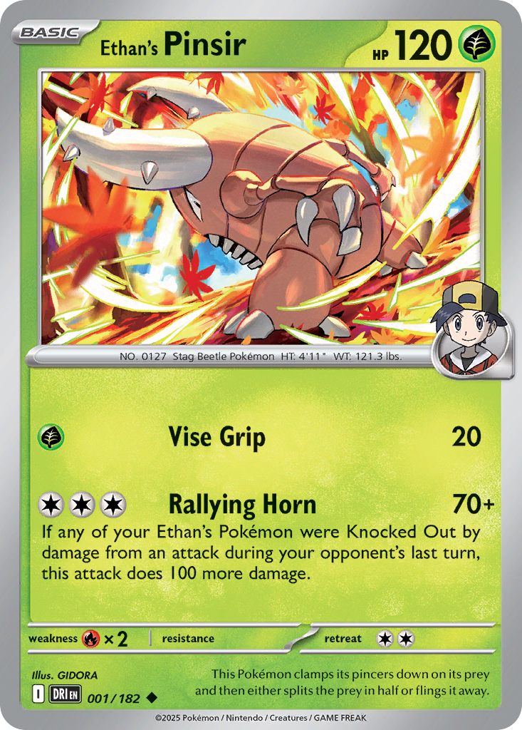 Ethan's Pinsir 001/182 Uncommon Destined Rivals