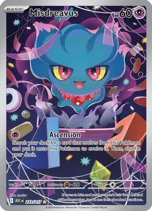 Misdreavus 233/217 Illustration Rare Ascended Heroes