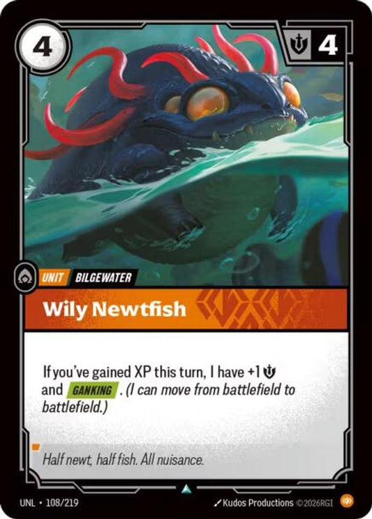 Wily Newtfish 108/219 Uncommon Unleashed