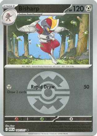 Bisharp (Quick Ball) 147/217 Common Ascended Heroes Reverse Holo