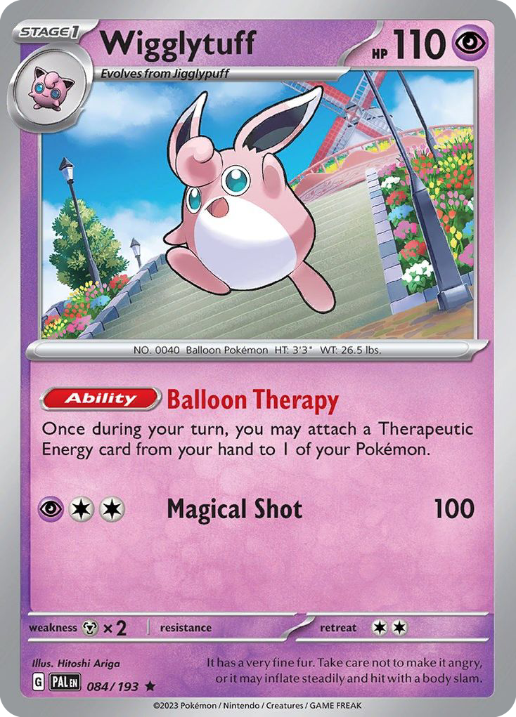 Wigglytuff 084/193 Rare Paldea Evolved Holo