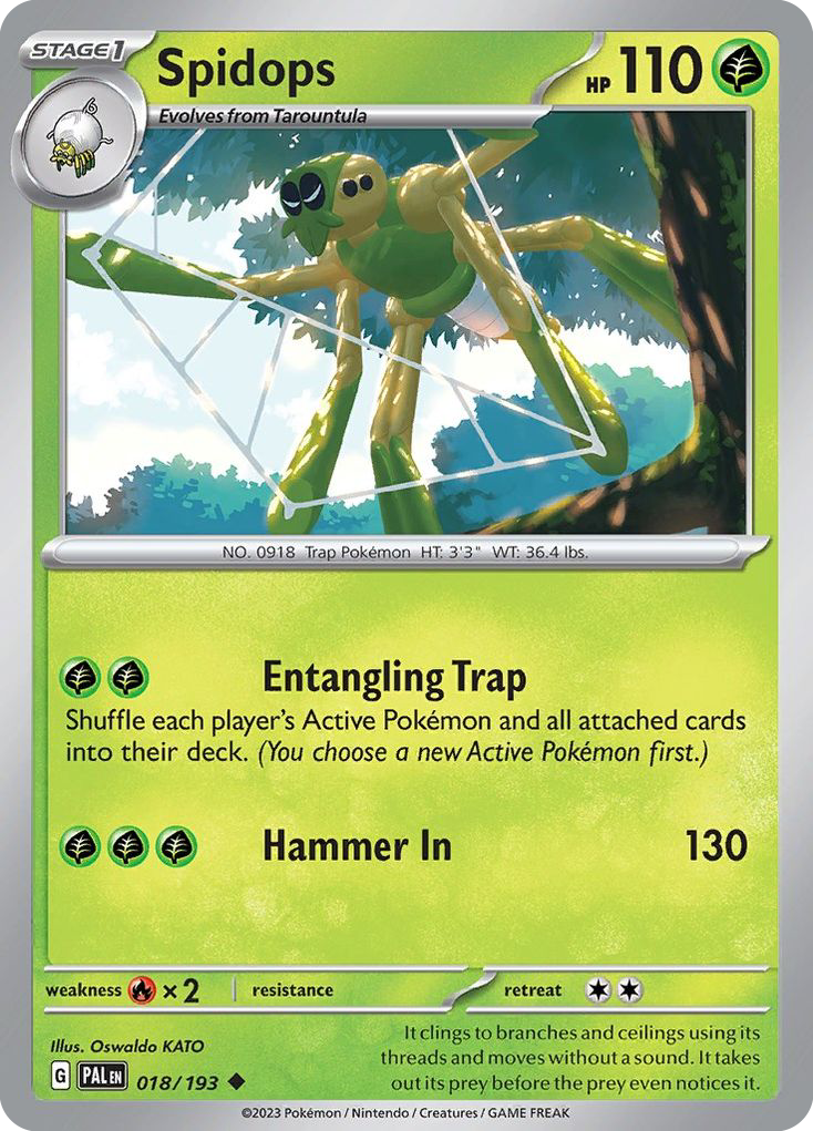 Spidops 018/193 Uncommon Paldea Evolved