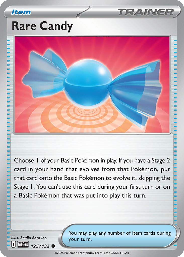 Rare Candy 125/132 Common Mega Evolution