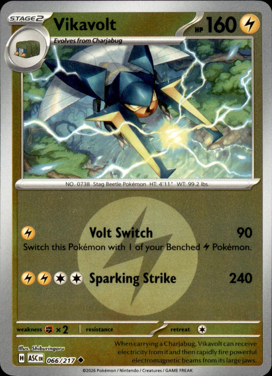 Vikavolt (Energy Symbol Pattern) 066/217 Ascended Heroes Reverse Holo