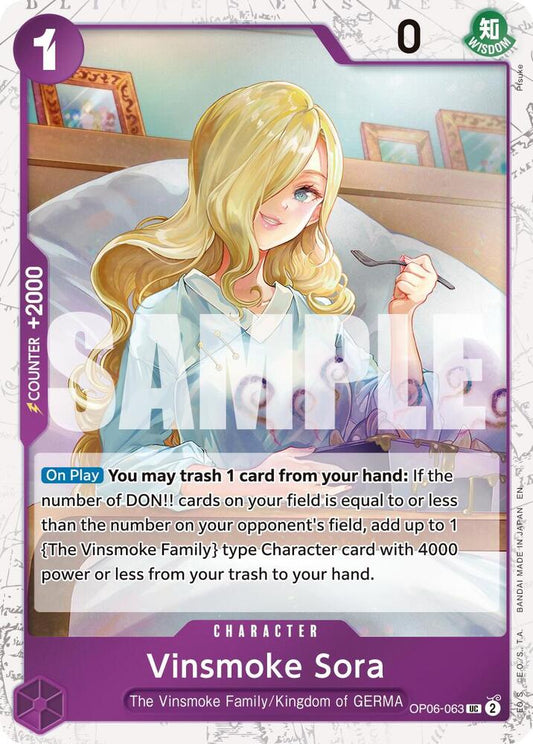 Vinsmoke Sora (Pirate Foil) OP06-063 Premium Booster -The Best- Vol. 2 Foil