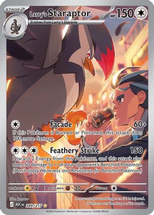 Larry's Staraptor 249/217 Illustration Rare Ascended Heroes