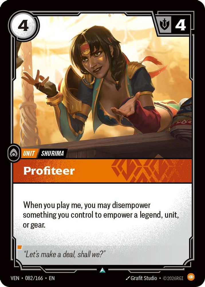 Profiteer 082/166 Uncommon Vendetta Foil
