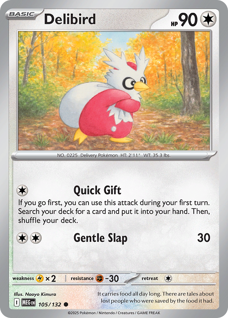 Delibird 105/132 Common Mega Evolution