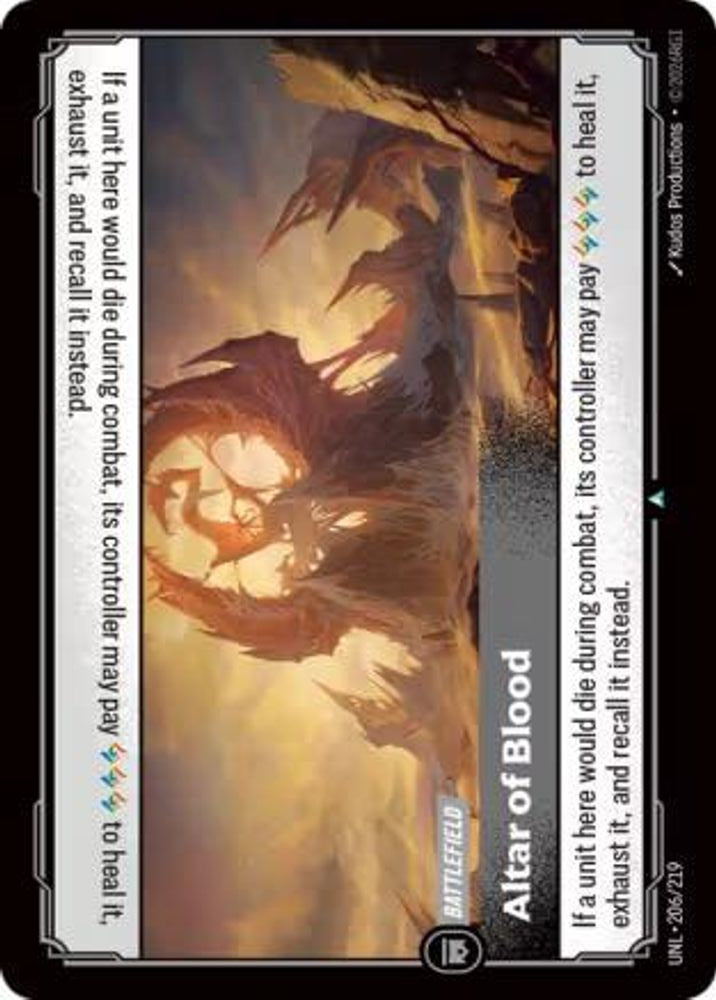 Altar of Blood 206/219 Uncommon Unleashed