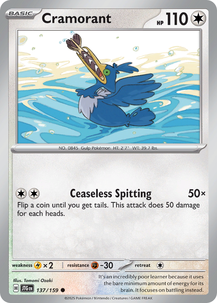 Cramorant 137/159 Common Journey Together Reverse Holo