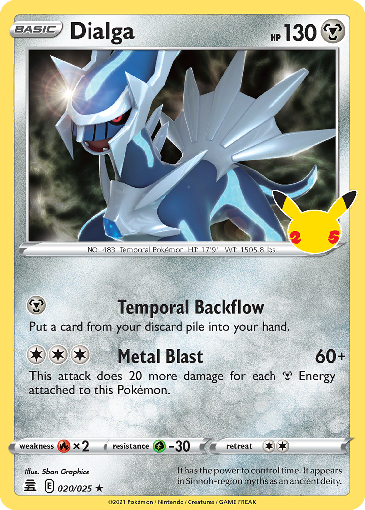 Dialga 020/025 Rare Celebrations Holo