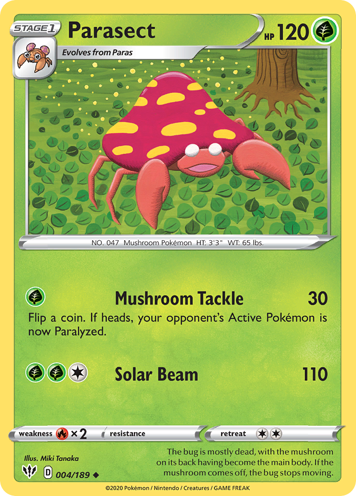 Parasect 004/189 Uncommon Darkness Ablaze