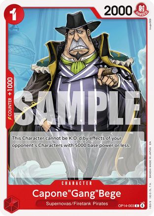 Capone"Gang"Bege OP14-003 Common The Azure Sea's Seven
