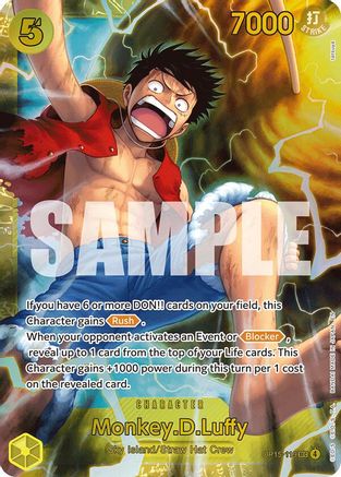 Monkey.D.Luffy OP15-119 Secret Rare Adventure on Kami's Island