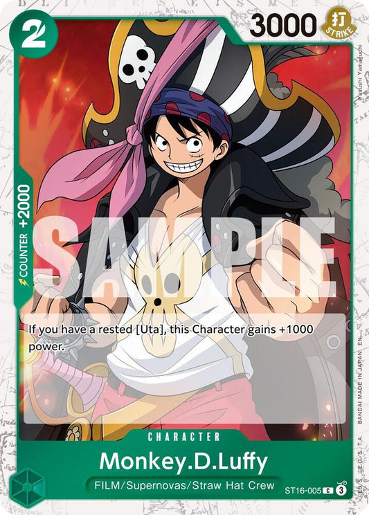 Monkey.D.Luffy (Pirate Foil) ST16-005 Premium Booster -The Best- Vol. 2 Foil