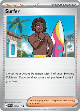 Surfer 200/217 Common Ascended Heroes Reverse Holo