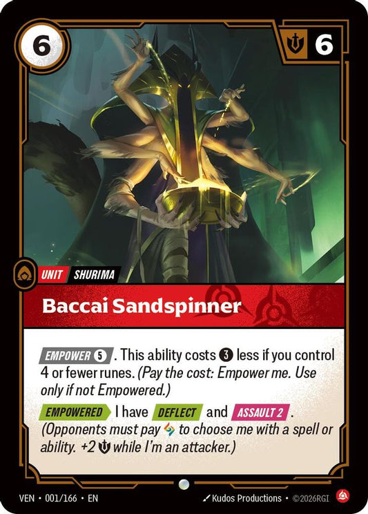 Baccai Sandspinner 001/166 Common Vendetta Foil