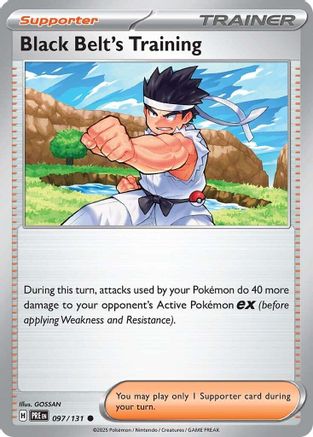 Black Belt's Training 097/131 Prismatic Evolutions Reverse Holo
