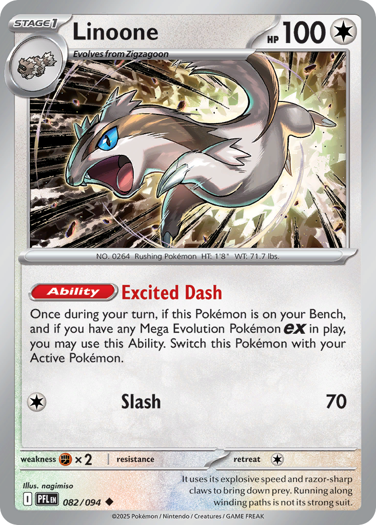 Linoone 082/094 Uncommon Phantasmal Flames