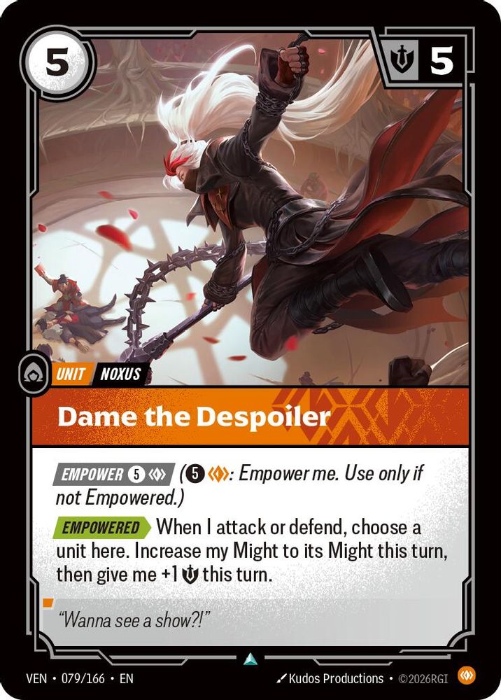 Dame the Despoiler 079/166 Uncommon Vendetta Foil