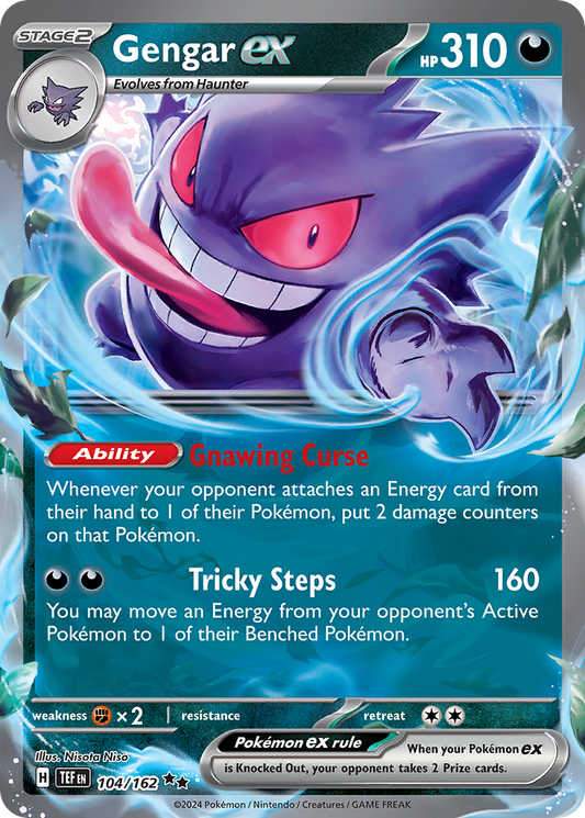 Gengar ex 104/162 Double Rare Temporal Forces