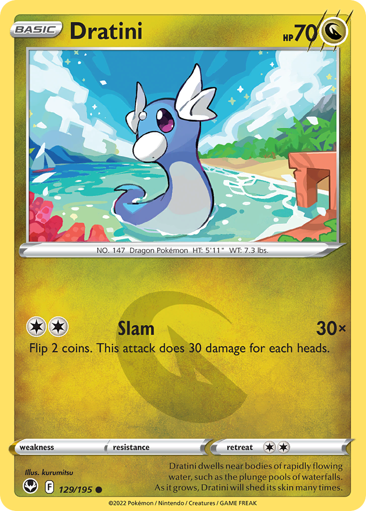 Dratini 129/195 Common Silver Tempest