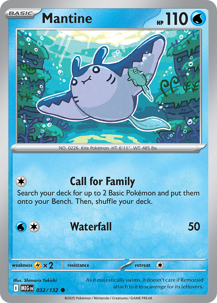 Mantine 032/132 Common Mega Evolution