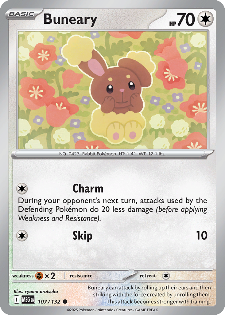 Buneary 107/132 Common Mega Evolution