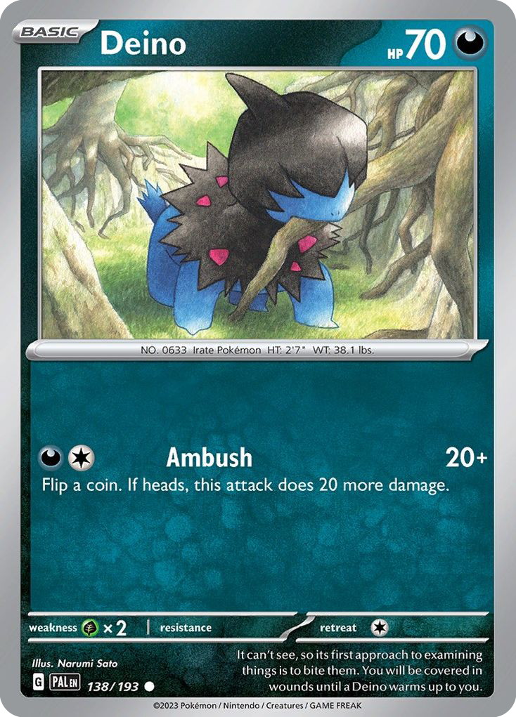 Deino 138/193 Common Paldea Evolved