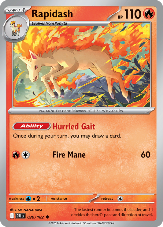 Rapidash 030/182 Uncommon Destined Rivals