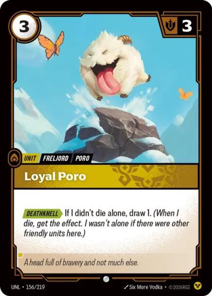 Loyal Poro 156/219 Common Unleashed Foil